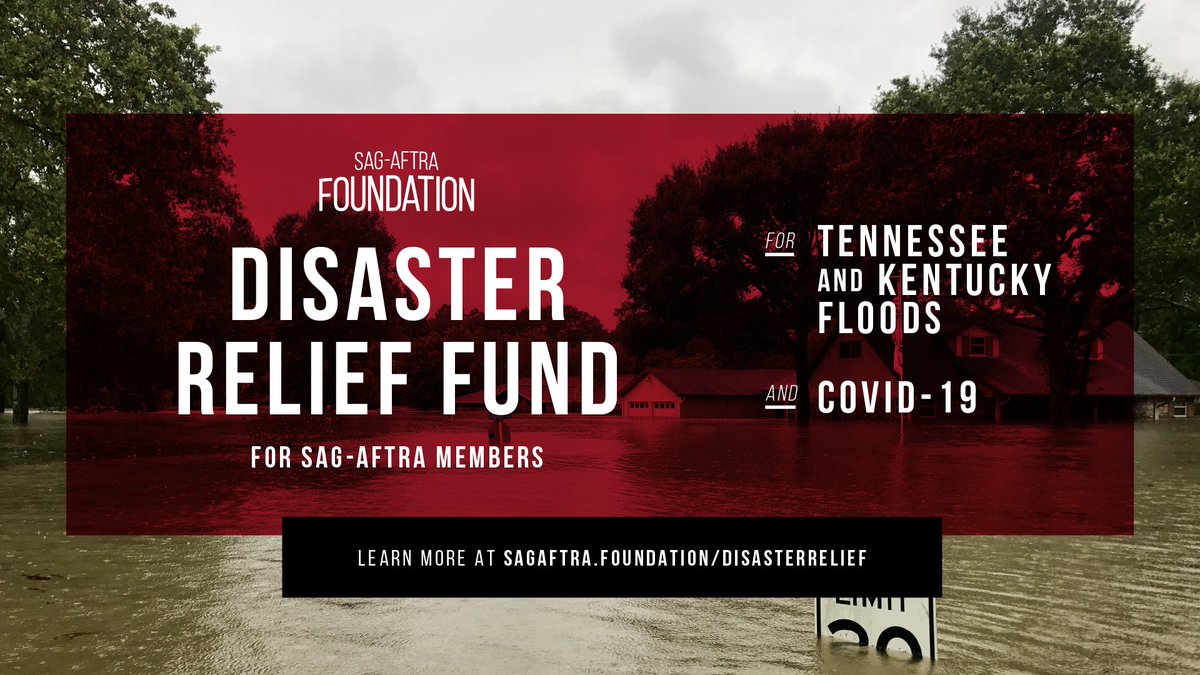 sagaftraFOUND's tweet photo. If you are a @SAGAFTRA member impacted by the floods in Tennessee and Kentucky, please visit https://t.co/oUOYRSu71k for information on how to apply for aid. #SAGAFTRAmembers https://t.co/FYpLzemHyF