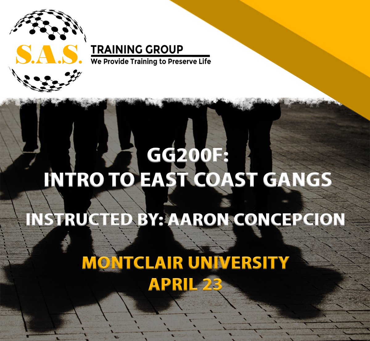 SASTrainingGrp's tweet image. S.A.S. Training Group introduces our Gangs &amp;amp; Graffiti courses instructed by Aaron Concepcion. Aaron joins our team with over 20 years experience studying gang culture.

Register now:
sastraininggroup.com/bookings-check…