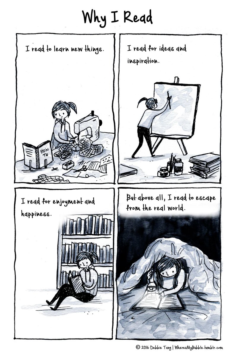 There are so many good reasons to read! What is it for you?