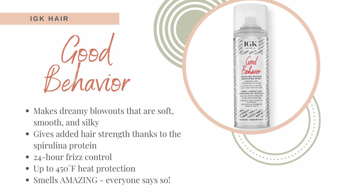 SALONSOCIETY1's tweet image. A blowout's new best friend! 👯‍♀️

@IGK_Hair #FeatureProductFriday #Blowout #IGKHair #GoodBehavior #SASOVibes #SalonSociety #ShopOnline salonsociety.shop