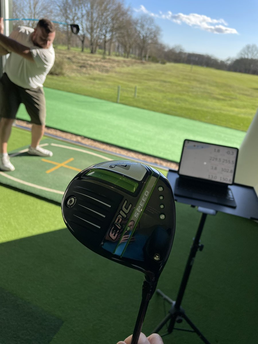 Trackman_Dan's tweet image. A brilliant first day back with some fine work from @CallawayGolfEU @CallawayGolf Epic Speed drivers...

Aaron here gained a massive 20yards with more optimal consistent gains across the board @TrackManGolf 

#SpeedFrame doing it’s job 🔥🔥

#Callaway #Epic #TeamCallaway