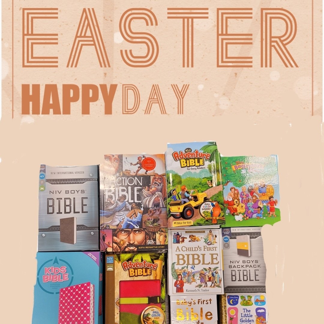 Easter is right around the corner and with all the Easter gifts in baskets, add something extra special that will last a lifetime. We have Bibles for all ages as well as recovery Bibles for those loved ones recovering from addictions. Come on in to see our huge selection.