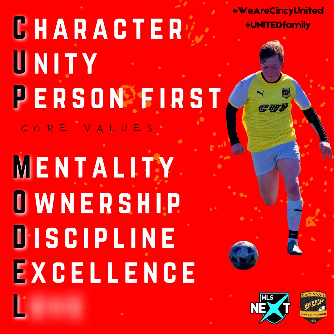 CincyUnitedCUPB's tweet photo. Next core value for our CUP Model is EXCELLENCE.

“Excellence is the gradual result of always striving to do better.”

⁃Pat Riley

#WeAreCincyUnited
#CUPModel https://t.co/L685NAgyGw