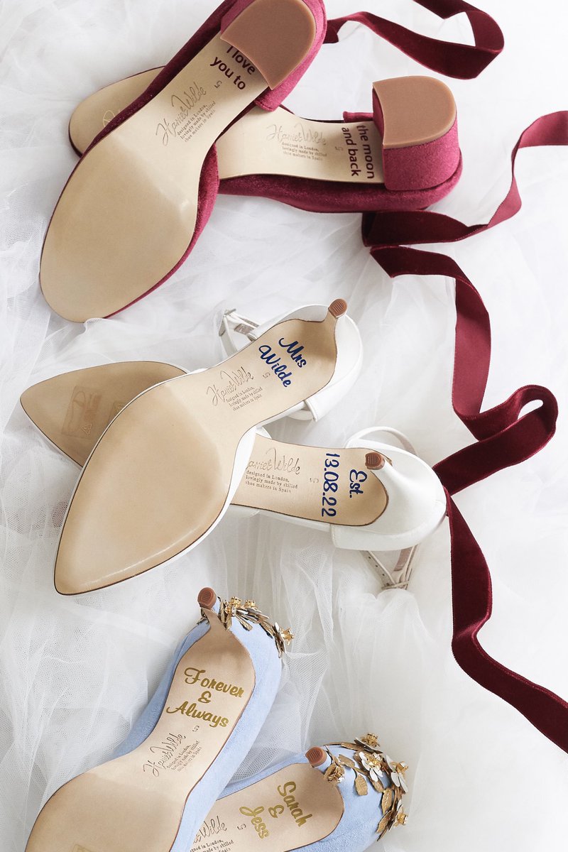Make them your, add a message to your HW soles. Add the message when your order online harrietwilde.com