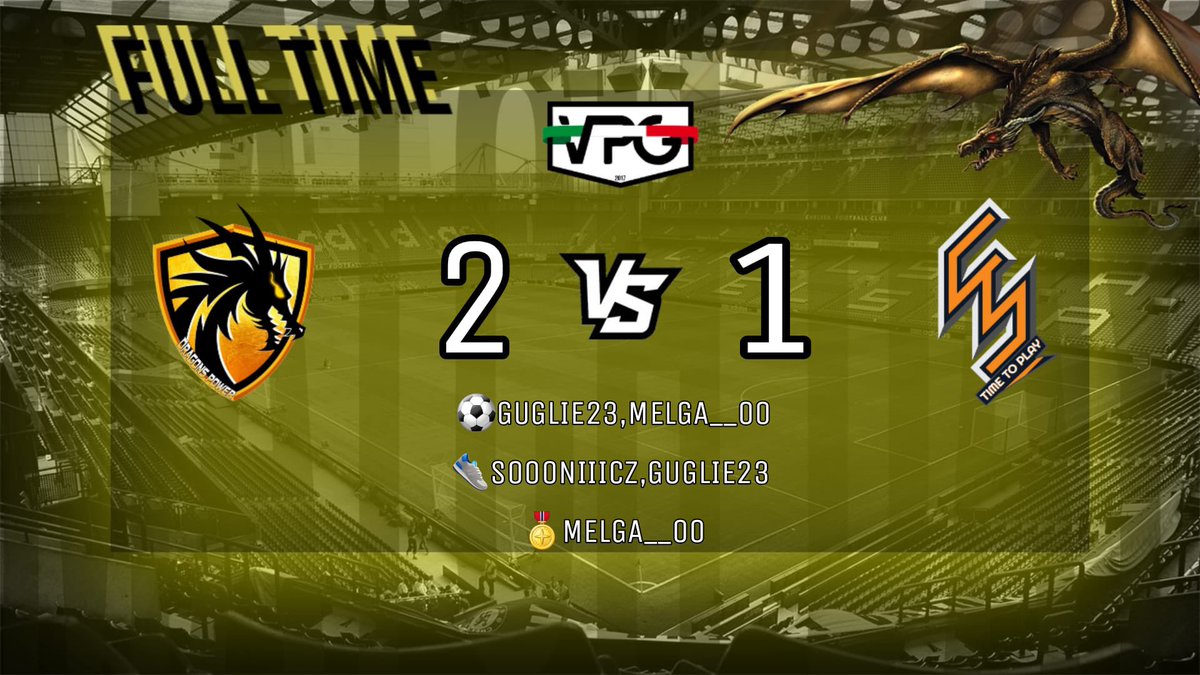 ⚽️| FT

🏆| <a href="/VPG_Italy/">VPG Italy</a> 

✅🆚<a href="/TTPproclub/">SANVITO83 x TIMETOPLAY</a> 

#VamosUnCazzo