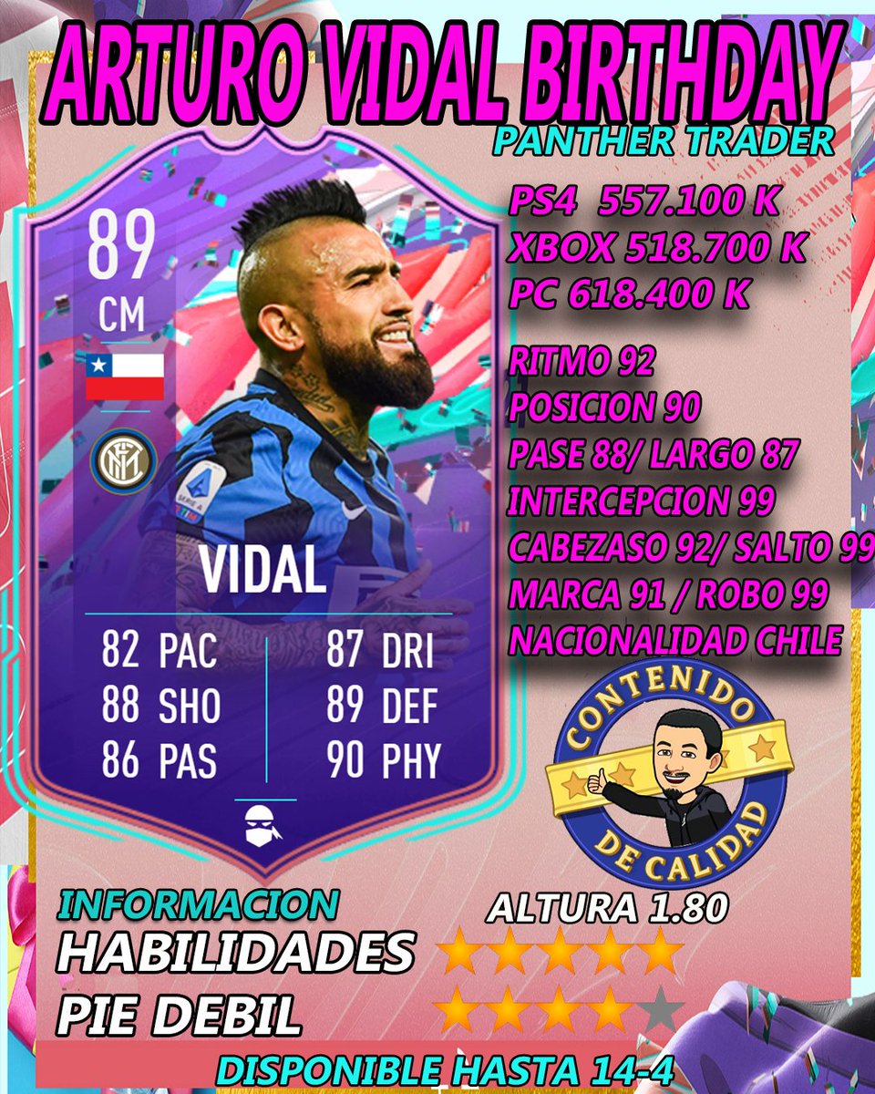 Fifa21Panther's tweet photo. #SBCFUT #FUTBirthday Disponibles
#FIFA21 #FIFA21SpringPlayStation #FIFAFACEOFF #FIFAQualifiers #SeguimeYTeSigo https://t.co/qepKtSYVZy