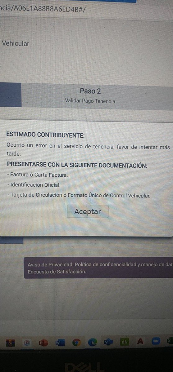 antonio_2402's tweet photo. @SGGEdomex  No hay sistema para sacar tenencia https://t.co/7AzfYTCjfg