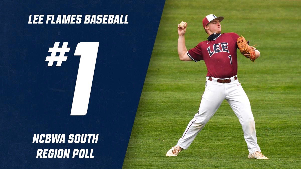 Kings of the South. 

Your <a href="/LeeUBaseball/">Lee Flames Baseball</a> Flames come in on top in the NBCWA South Region Poll. 👀 

#FiredUp | #NotDoneYet