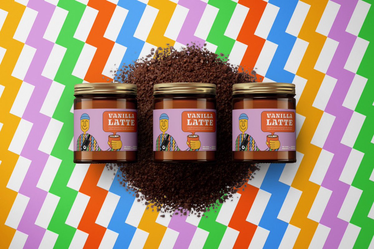 gefensk's tweet photo. sneak peek at this week’s drop! friday at 12 pm pt, we’re dropping a limited quantity of these candles in collaboration with the kawa project! each candle offsets almost a pound of coffee landfill by using upcycled coffee oil ✨❤️ stay tuned! https://t.co/eSC7BNsHkS