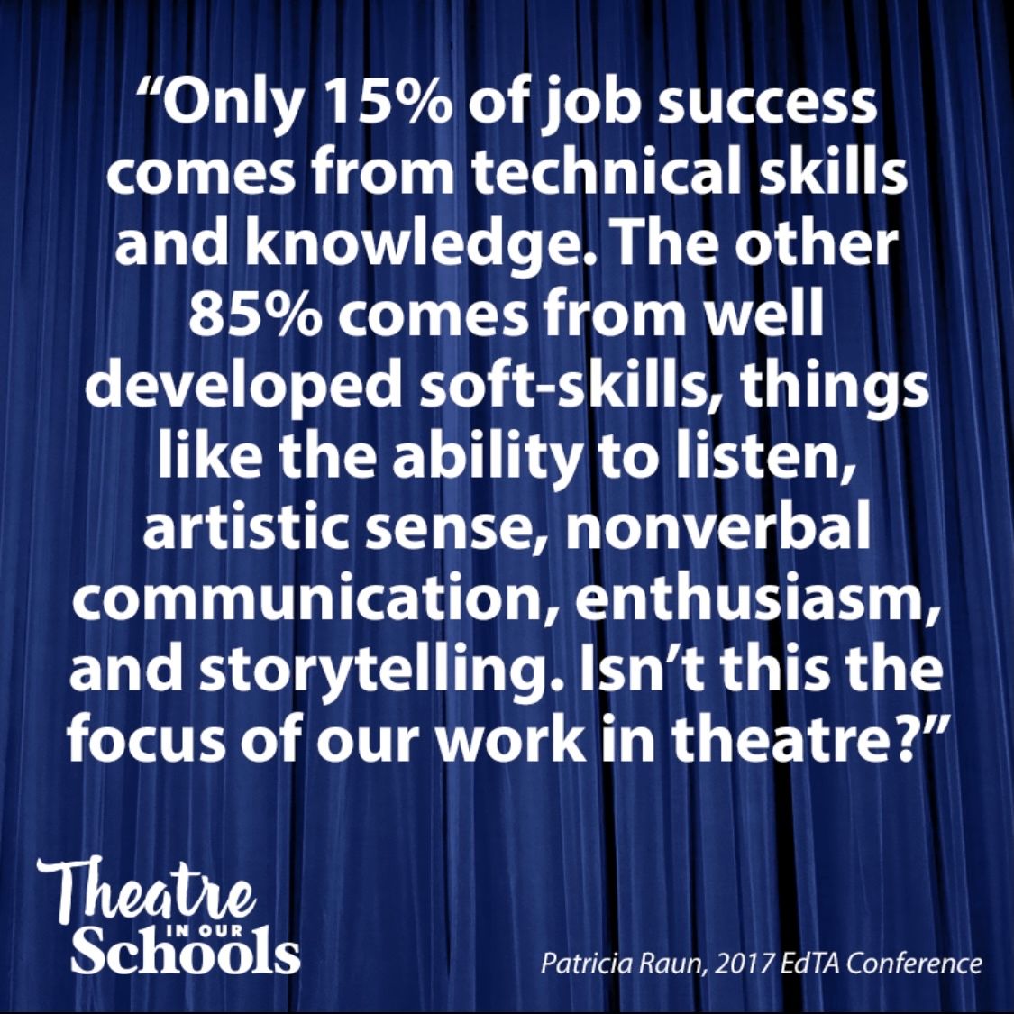 ksthespians's tweet photo. Todayโs TIOS facts are brought to you by the color blue and the fact that theatre does amazing things to people on and beyond the stage! ๐๐ญ๐ #TheatreInOurSchools #TIOS21 #KSThespians #BeyondTheStage https://t.co/keo2Eio4Ia