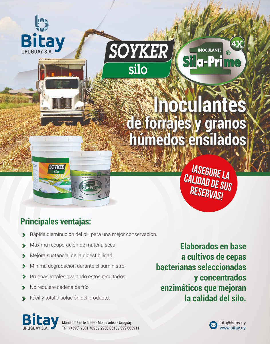 BitayUy's tweet photo. Maximiza la calidad de tus reservas!

#InoculantesParaSilo
#SilaPrime4x
#SoykerSilo https://t.co/Y7iqAaHHWy