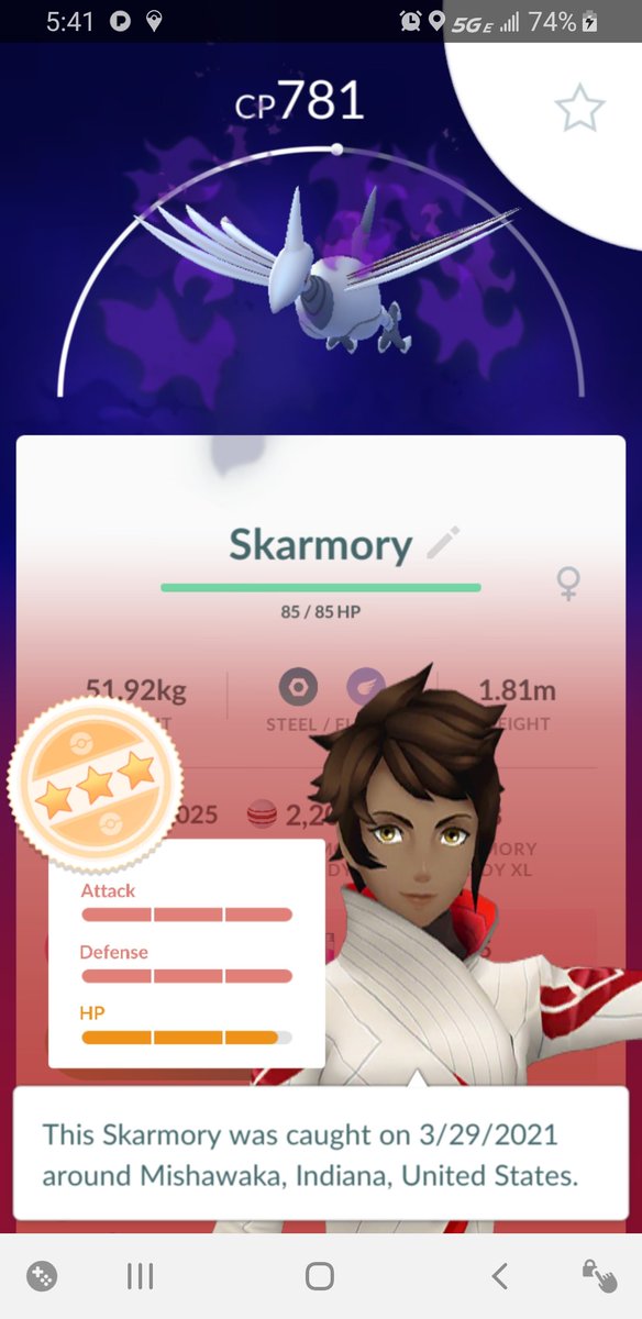 burk0518's tweet photo. Getting there! Finally seeing some extraordinary IVs for sure! When I checked this...legit almost crapped on myself 😆😆 #PokemonGO #RocketStops https://t.co/rkpIJqwuYL