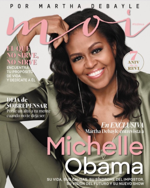 ConsentidosMD's tweet photo. #ConsentidosDebayle en la edición de aniversario de @revistamoi una gran entrevista exclusiva de @marthadebayle con @MichelleObama 😍 #Los7DeMoi #AnivDeLaRevi ¡YA A LA VENTA! #TuDiMuá 🎉🎂 🥳 https://t.co/e91QvaDnlF
