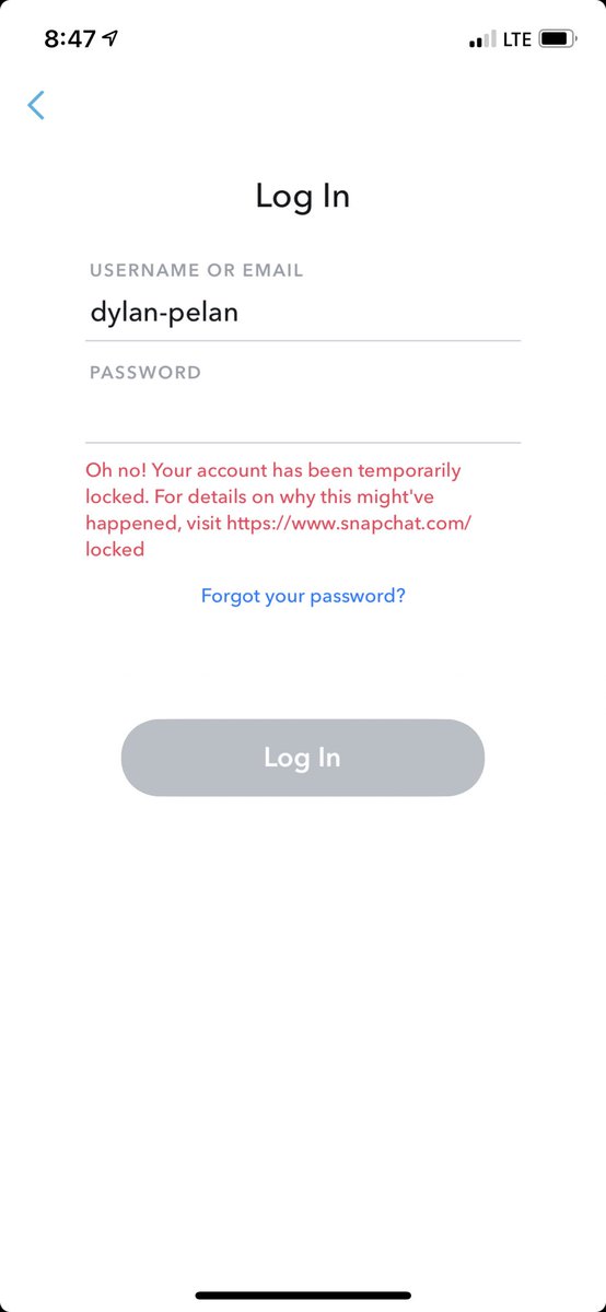 Snapchat Support On Twitter Hey There Are A Few Reasons Your Account Could Be Locked Learn More Here Https T Co 8x0lxhoagw Team Snapchat Is Unable To Unlock Your Account During This Time If You Re