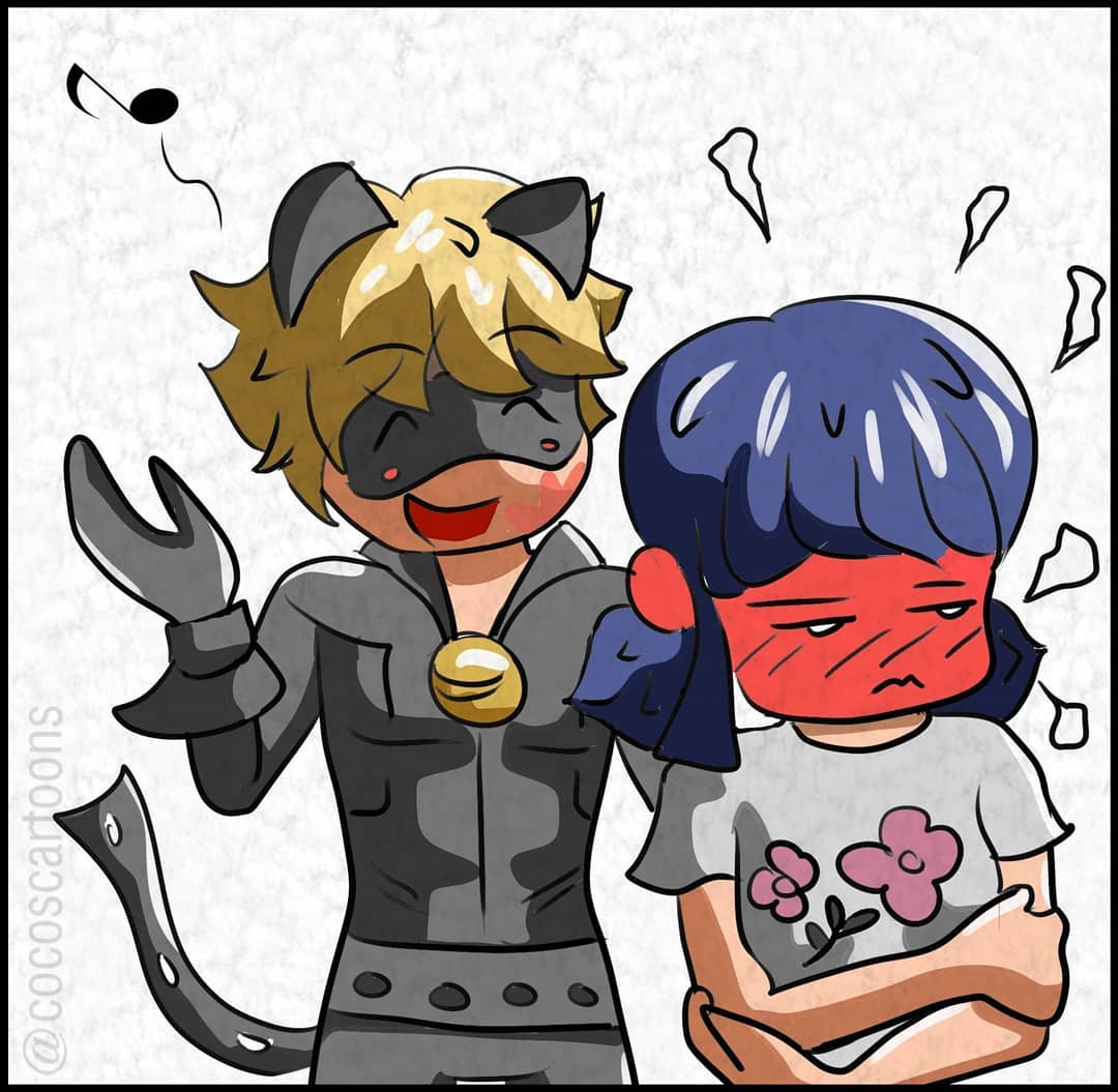 "Uhm Chat you better not make me blush again! I don't want to get cancelled from Twitter!"