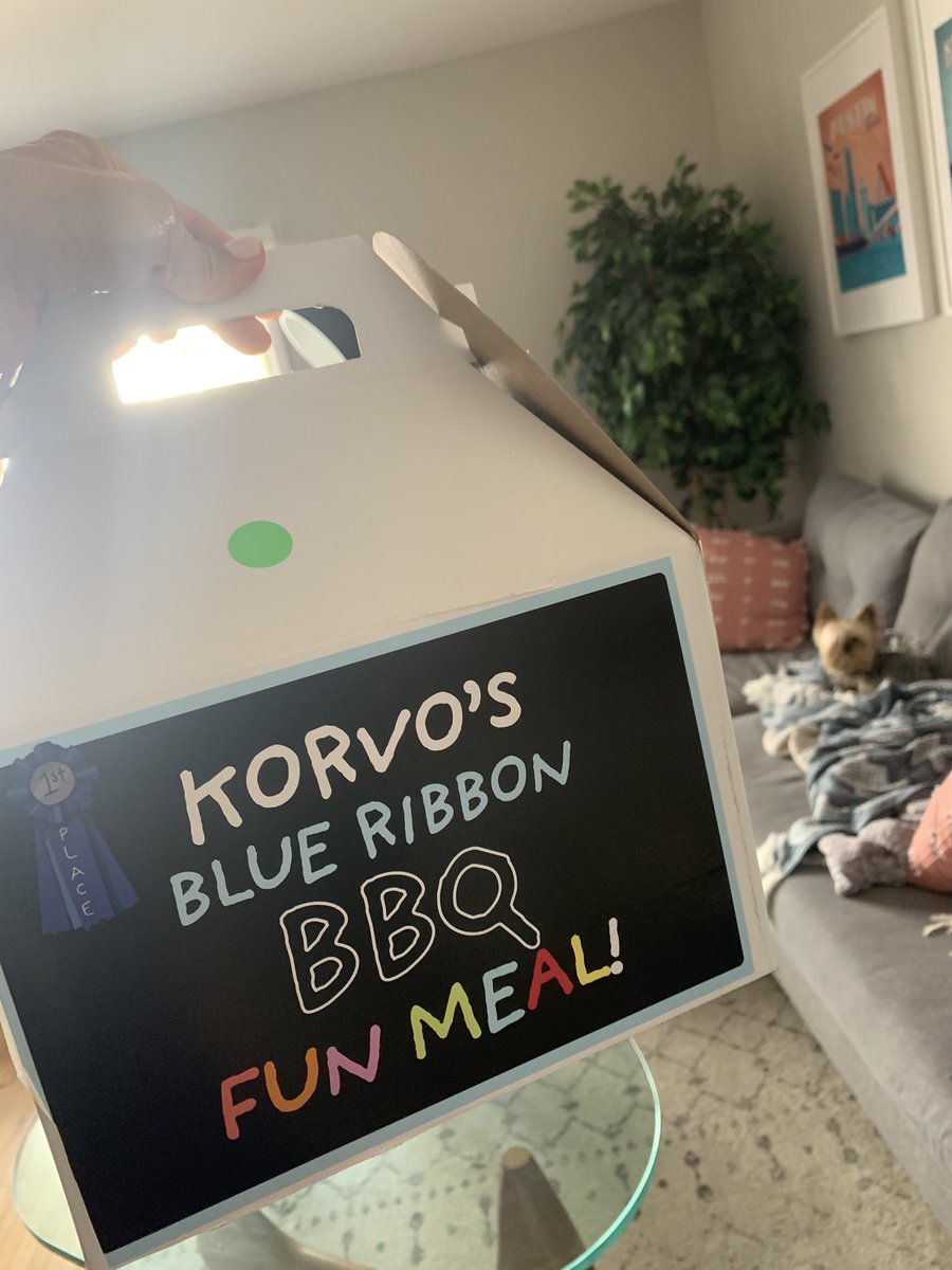 conzor's tweet photo. @solaropposites @gofooji Thanks #SolarOpposites !! This Texan is super excited for my BBQ FUN MEAL 💕 https://t.co/Biob6j0YNZ