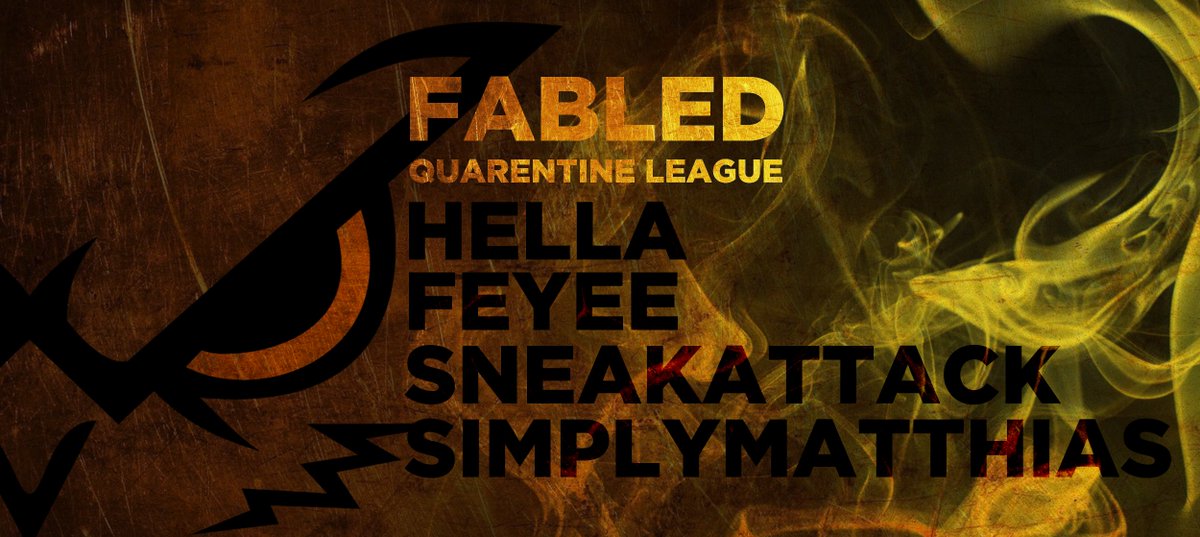 FabledPUBG's tweet photo. Our new #Pubgroster ready to go for Quarantine League! https://t.co/AIfujrsN3b