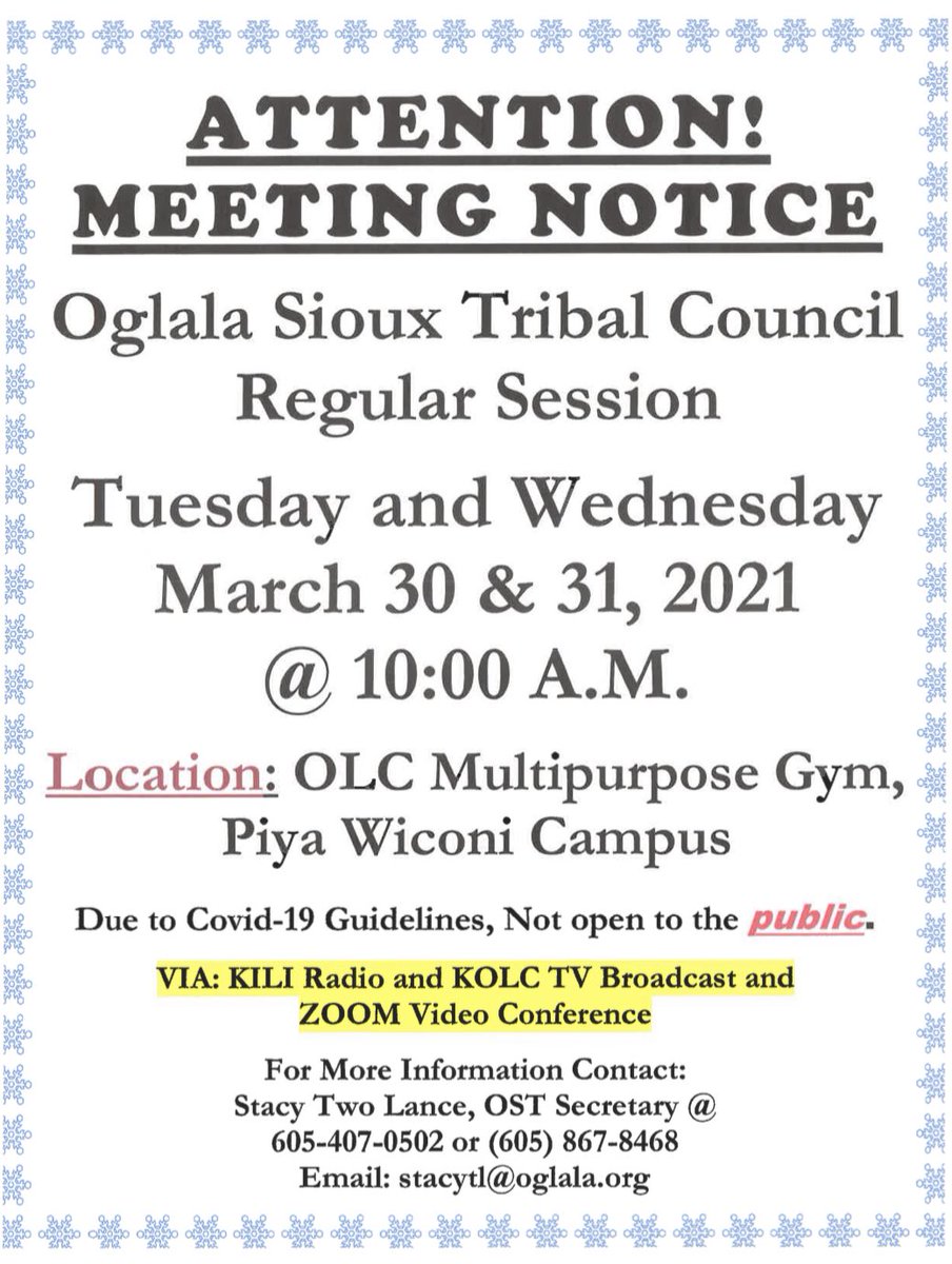 Oglala Sioux Tribe tweet media