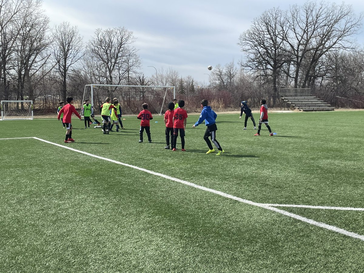 BonivitalSC's tweet photo. Was such a great first day at the BVSC Spring camp. We truly have some great kids within the club. Look forward to seeing you all on Wednesday for day 2 ! #BVSC #bonivitalsoccer #soccer #springbreak @ManitobaSoccer @WpgSoccer https://t.co/Lm5XCJZzQ0