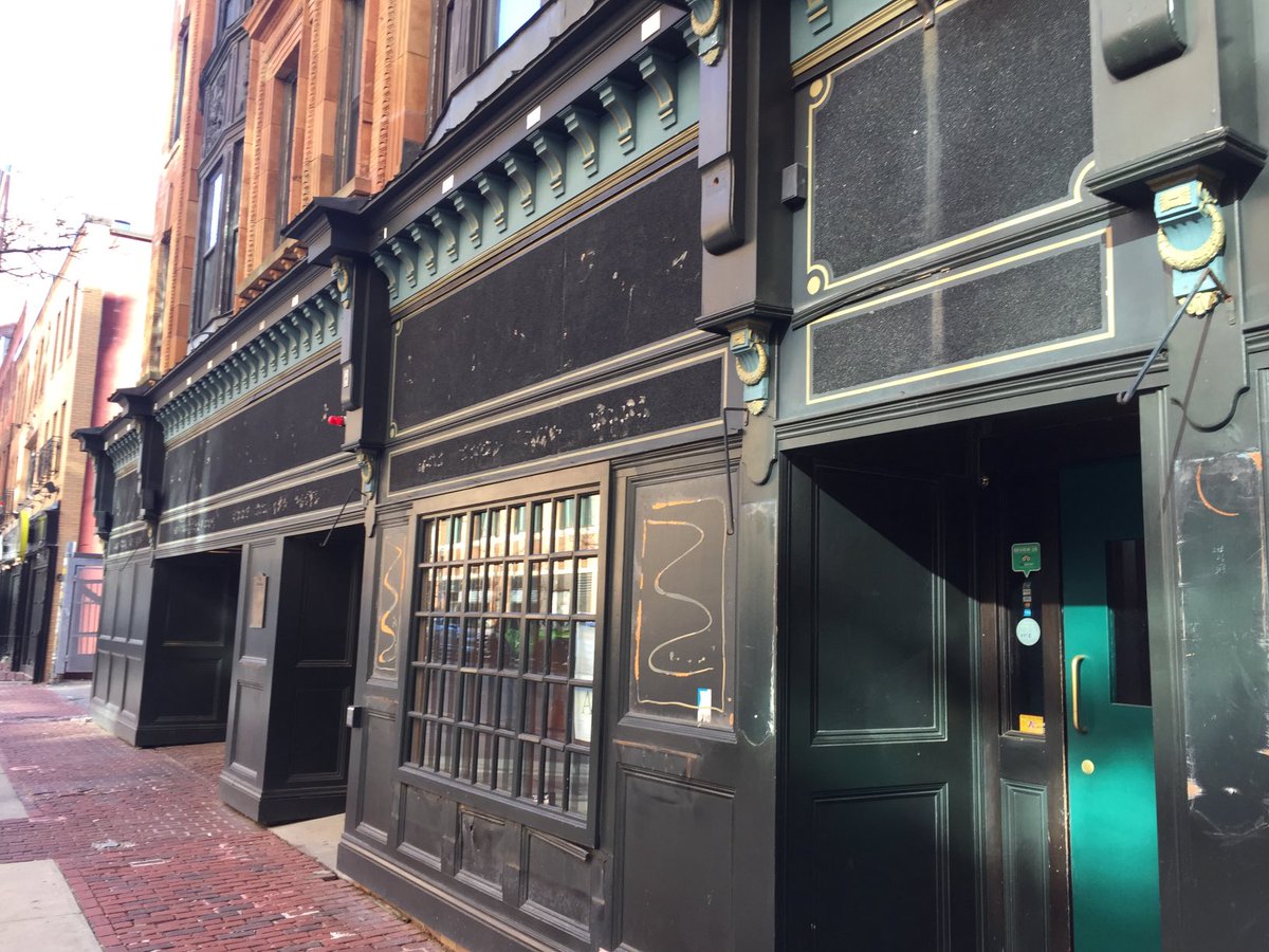 Dan_Shaughnessy's tweet photo. RIP The Fours on Canal Street. Never looked like this on Celtics game night. I was like Bluto yellling, “no, not the bar!!!!!” https://t.co/aaNH01tegv