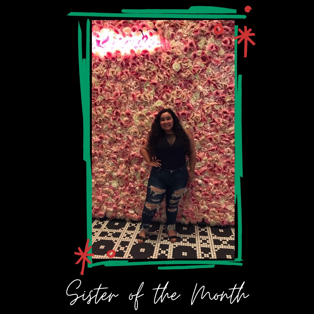 LSGSDSU's tweet photo. Congrats to Karla for being our March Sister of the Month!💚 

We appreciate all that you do for our chapter as our Representative! 

#IPSE https://t.co/zwzaXb0QJr