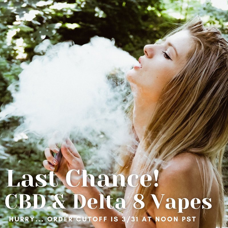 Due to PACT Act we will no longer be able to ship any vape related products. Hurry and get your CBD &amp; D8 vapes. As of March 31st 12pm PST we will no longer have vape products available on our site.

Order yours today at 15% OFF using code VAPE15. 

cbd-hut.com 

#CBD