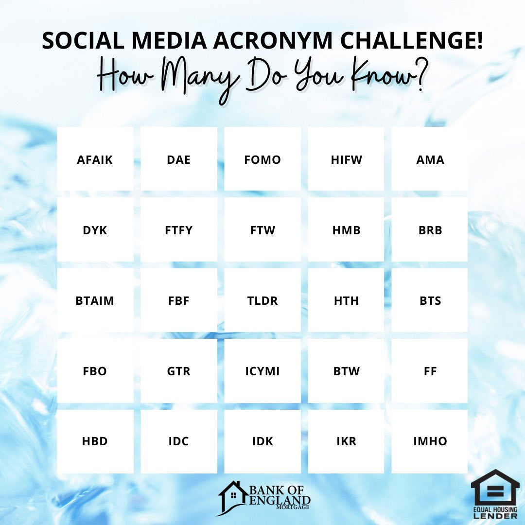 wardgregt's tweet photo. BRB - we'll be working on this one for a while. 😅 Let us know how many you knew in the comments below! #BOEMortgage #FunFriday https://t.co/MO8TlwHbP7