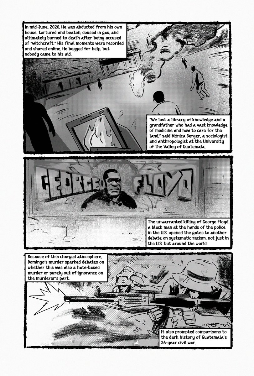 Made this weeks after Domingo Choc, a Mayan community leader, was murdered last year. Based on The Guardian article and some of my personal opinions, I admit it's a bit preachy. So much was happened last year so I sat on this, unsure of the right time (or if I should) post it 