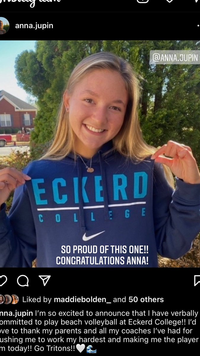 ASmithWood6's tweet image. Congratulations Anna Jupin! Can’t wait to watch you at the next level! #gotritons #nextleveljet