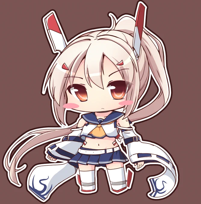 改も描いてく その3 綾波改 いろいろ成長してるですかわいい きっと今は狩猟で忙しいのだろうなあ #アズレン #綾波改(アズールレーン) 