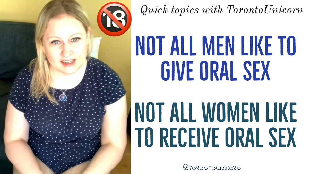 toronto_unicorn's tweet photo. Not all men like to give oral sex. Not all women like to receive oral sex. https://t.co/QAAJ32UwiC
#sex #sexadvice #oralsex #dating #sexeducation #askawoman #sexualpreferences #everyoneisdifferent #askthenknow #youtuber #contentcreator #onlyfans #notlikeanyoneelse https://t.co/Xy5aeYPmiV