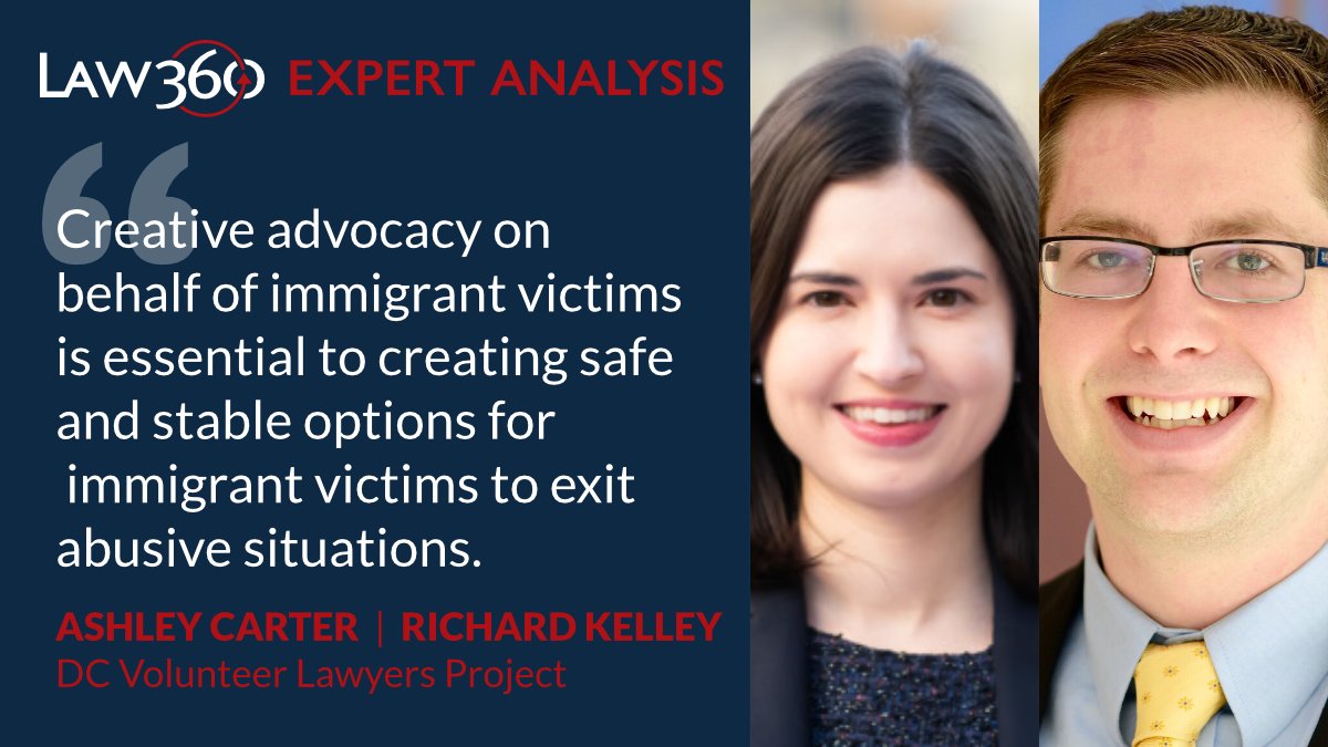 Justice_Law360's tweet photo. People vulnerable to immigration status threats from domestic abusers continue to feel the effects of hostile Trump administration policies, but there are ways state laws can provide more effective relief, say Ashley Carter and Richard Kelley at @DCVLP. https://t.co/e23wyT8PS2 https://t.co/uBn8YYxSSg