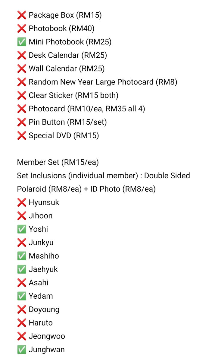 YoungMeKpopshop's tweet photo. HELP RT 🇲🇾
MSIA/MY/MALAYSIA
LOOSE ITEMS READY STOCK
#TREASURE #2021_WELCOMING_COLLECTION
TREASURE - 2021 WELCOMING COLLECTION PACKAGE & KIT VIDEO
💵 Ref. Thread
📷 Photos in the threads
❗NO REFUND after payment
#YoungMeKshop
#YoungMeOfficialCollection
#YoungMeTREASURE https://t.co/vlZoVfJPL2