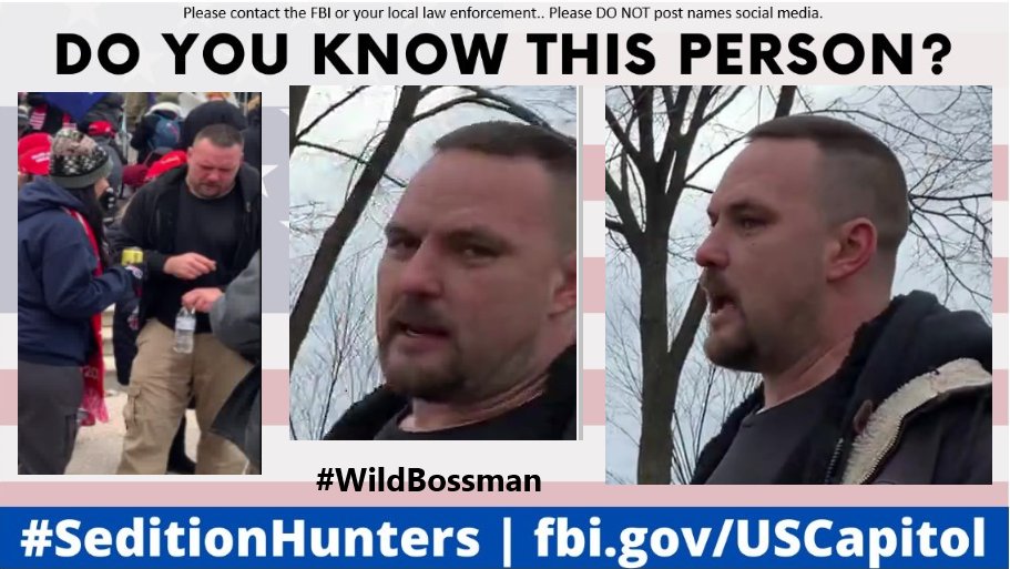 SeditionHunters's tweet photo. Please share across all platforms. Do you Know this person?? Please contact the MPD Slide 107 Please do not post names on social media #WildBossman #DCRiots #CapitolRiots #mondaythoughts https://t.co/yTZ2Mx5FuM