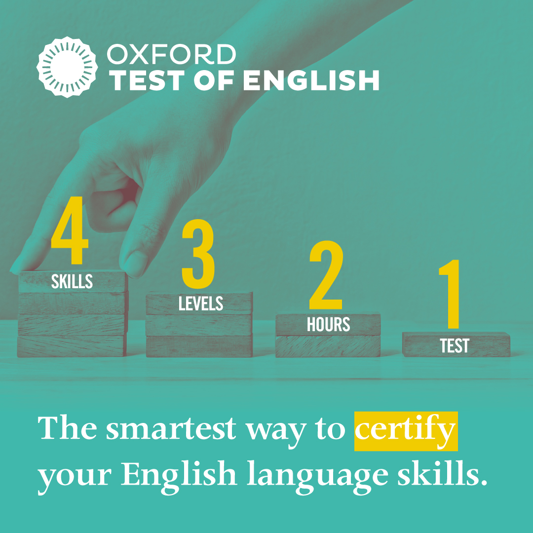 📣 Certificación internacional online avalada por la <a href="/UniofOxford/">University of Oxford</a>
⚠️ Niveles A2, B1 y B2
⚠️ Y ahora también Oxford Test of English for Schools
📅 Miér 21/4 - 11 y 14 hs
¡Inscripción abierta con La Asociación Lenguas Vivas!
bit.ly/oxfordtestofen…