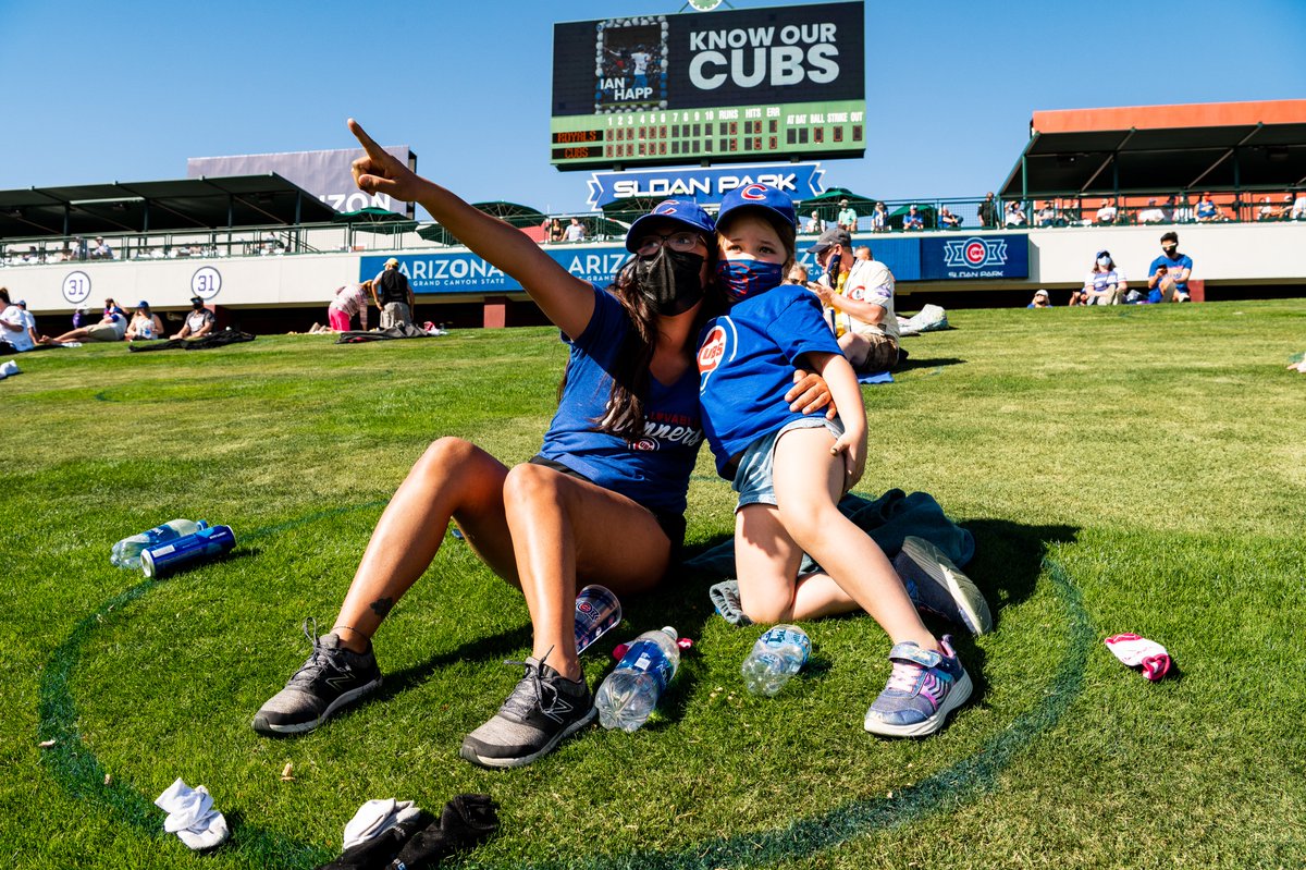 Cubs's tweet photo. Thank you to all the fans and gameday staff who helped make this unique #SpringTraining safe and fun for everyone! #CubTogether https://t.co/wJyKBlT52g