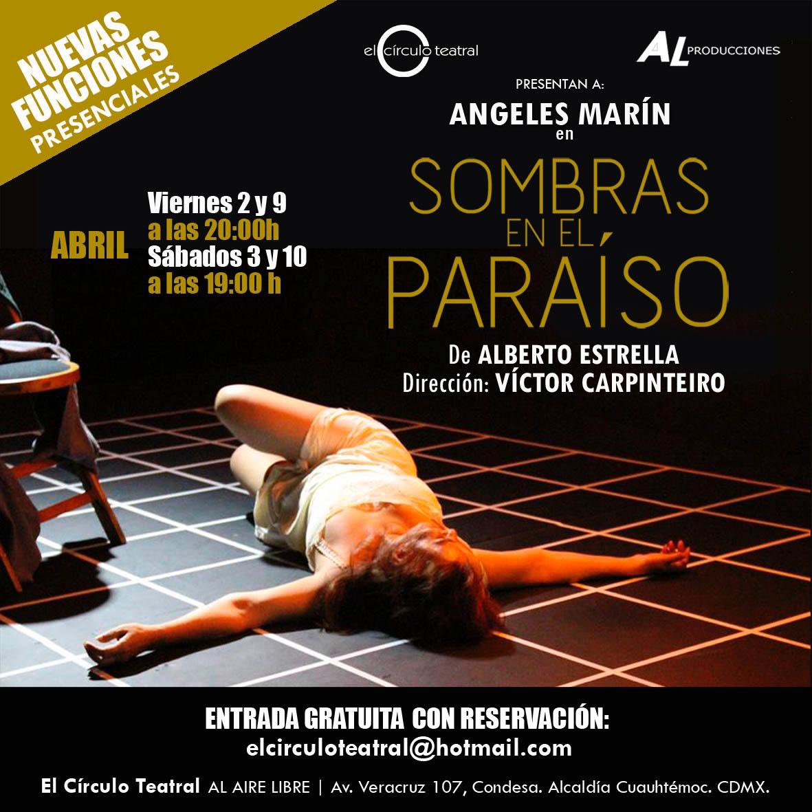 Gracias @FGudinni y ya arrancamos con funciones presenciales 

@OBRASOMBRAS de #AlbertoEstrella Dir. @v_carpin 

Y que VIVA el Teatro! 
Los esperamos, entrada gratuita con reservación. 
Gracias a la alcaldía Cuauhtémoc por su apoyo para estas funciones! 

👇🎭🎭🎭👇