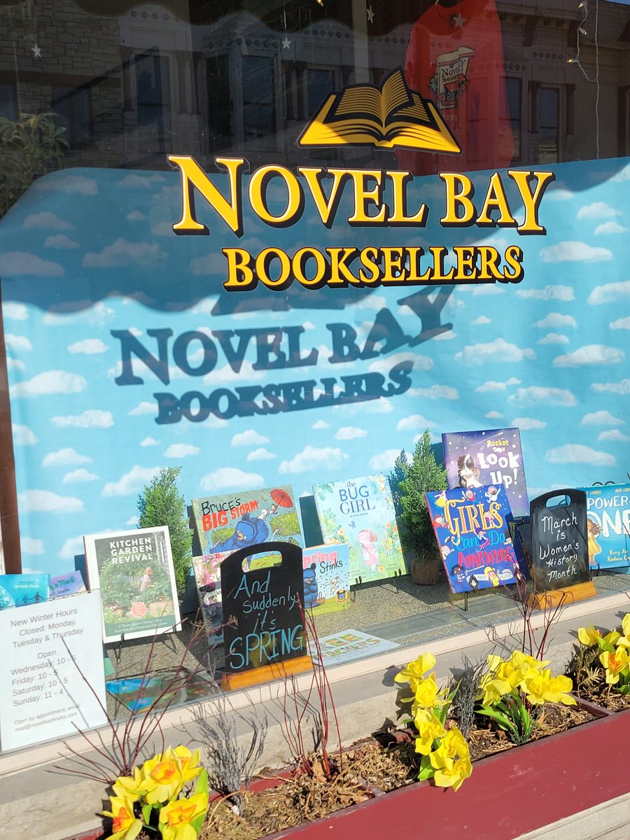 NovelBayBooks's tweet photo. #enoughsaid #needsnocaption #springissprung #indiebookstore #sturgeonbay #doorcounty #oursideofparadise #discoverwisconsin @visitsturgeonbay @doorcounty https://t.co/YKrL3d3Fkb