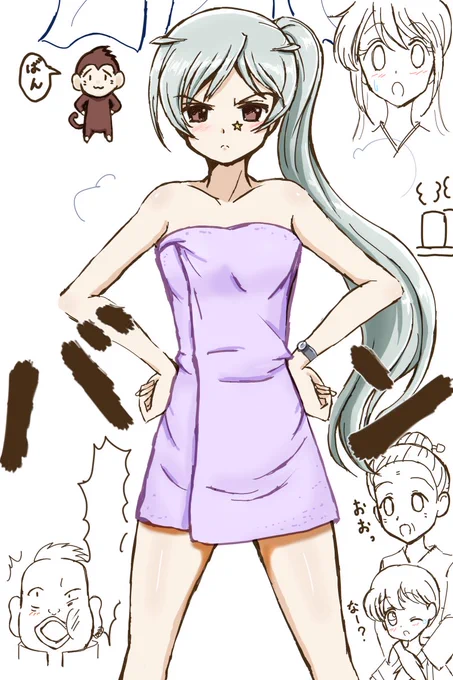 昨晩上げた 峠の茶屋の子と 星マーク(セリフなし)その1 
