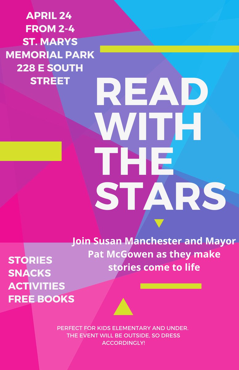 smridersffa's tweet photo. April 24- join us as we host Reading with the Stars in conjunction with Auglaize Co United Way and the Dolly Parton Imagination Library!!! https://t.co/xKJw5VE7Ho