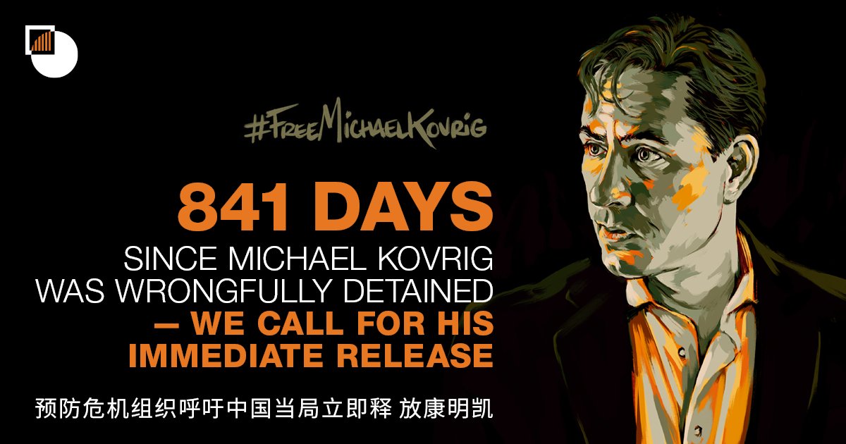 Today is 841 days since our colleague Michael Kovrig was arbitrarily jailed by China. His sole offence was to be a Canadian in the wrong place at the wrong time. Every day his grit and character in the face of injustice inspire us. #FreeMichaelKovrig fal.cn/3elYq