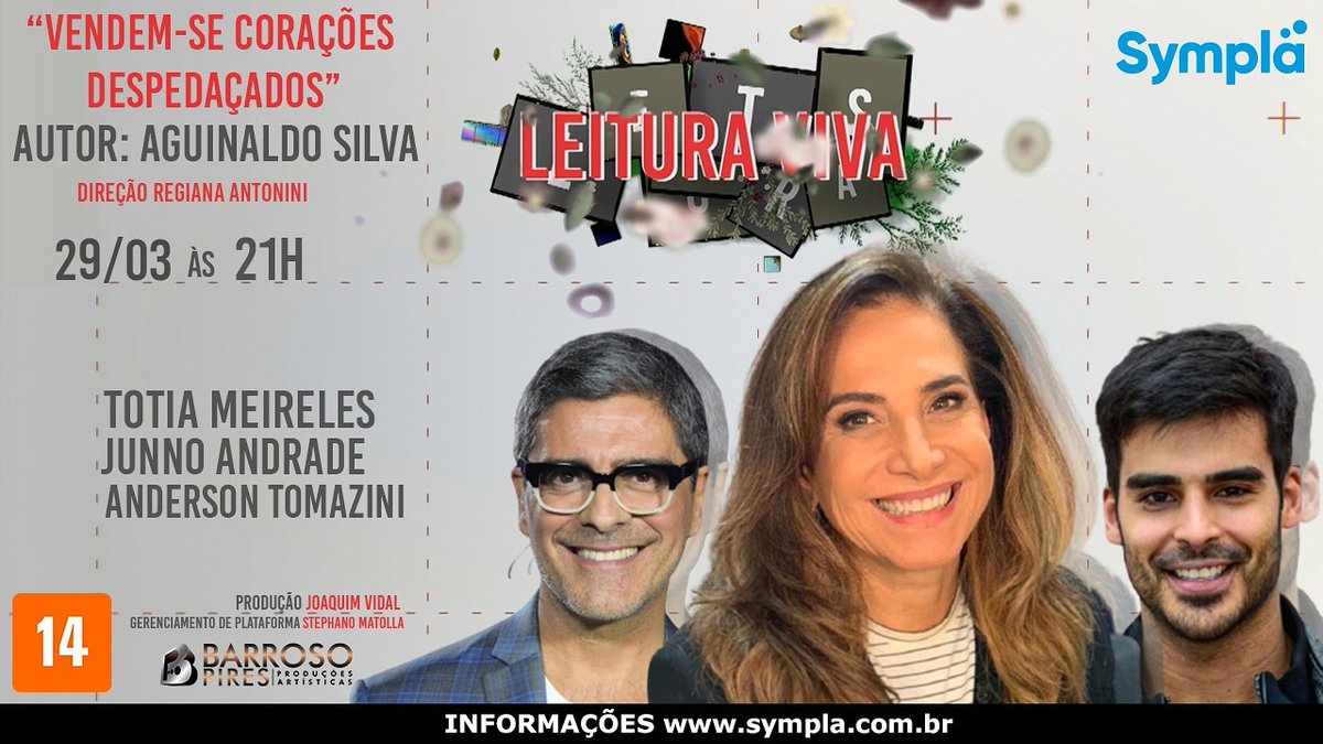 Regiantonini's tweet photo. Quase na hora! Hoje às 21:00 Leitura Viva no @Sympla Contos de @aguinaldaosilva https://t.co/zYDdf0hCaM