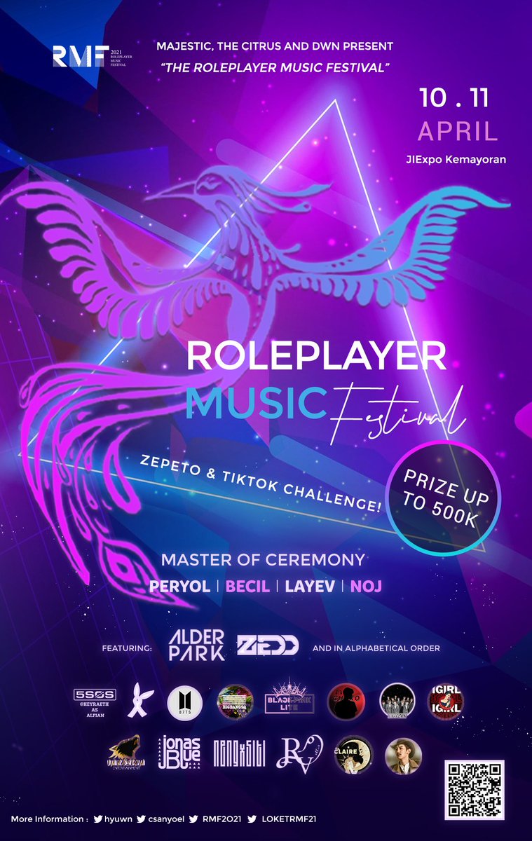RMF2O21's tweet photo. ㅤ
ㅤ   𝐕𝐞𝐧𝐢 𝐕𝐢𝐝𝐢 𝐀𝐦𝐚𝐯𝐢: 𝐈 𝐜𝐚𝐦𝐞. 𝐈 𝐬𝐚𝐰. 𝐈 𝐥𝐨𝐯𝐞𝐝.
ㅤㅤㅤ   The Citrus, Majestic, and DWN 
ㅤ ㅤ ㅤㅤㅤ    𝐏𝐫𝐨𝐮𝐝𝐥𝐲 𝐏𝐫𝐞𝐬𝐞𝐧𝐭 

ㅤ ㅤㅤ  ROLEPLAYER MUSIC FESTIVAL

ㅤ ㅤㅤ ㅤ    10 - 11th April, 2021
 ㅤ ㅤㅤ    ㅤㅤ #RMFEST2021ㅤ
ㅤ https://t.co/QesachXado