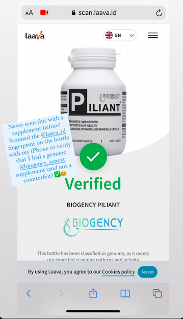 biogency's tweet photo. #Biogency new hair care product is here! #Piliant promotes hair growth, supports hair health and maintains vitamins and minerals levels. 
Biogency is also exciting to announce our first collaboration with @laava_id and @AustralianMade #Synext #Australianmade https://t.co/ees5sXssT0