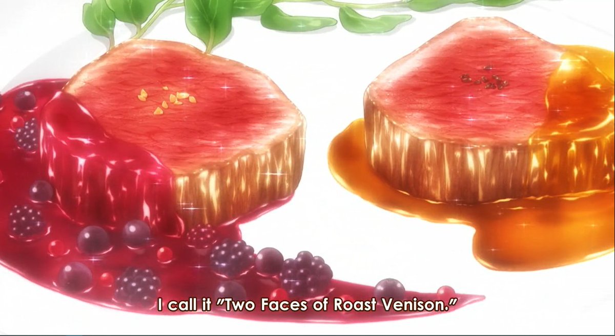 ramyeonjpg's tweet photo. Two Faces of Roast Venison #FirstSeat #EliteTen
#FoodWars #ShokugekiNoSoma https://t.co/taiB4gvfYK