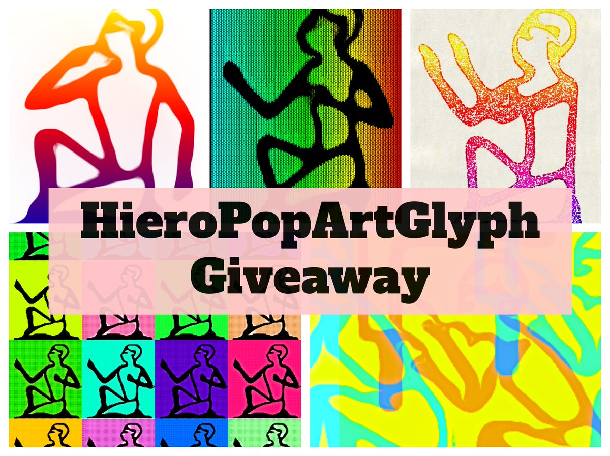 HGlyphs's tweet photo. @digartcollector 🚨🚨Time is running out to enter!🚨🚨

Check out our pinned tweet for a BIG #GIVEAWAY!

Its ancient art meets modern art.

What's cooler than crossing Egyptian hieroglyphs with pop art?

We just released our first 5 HieroPopArtGlyphs 
@opensea 

https://t.co/JtiV8wnf8W https://t.co/ern5qkrvur