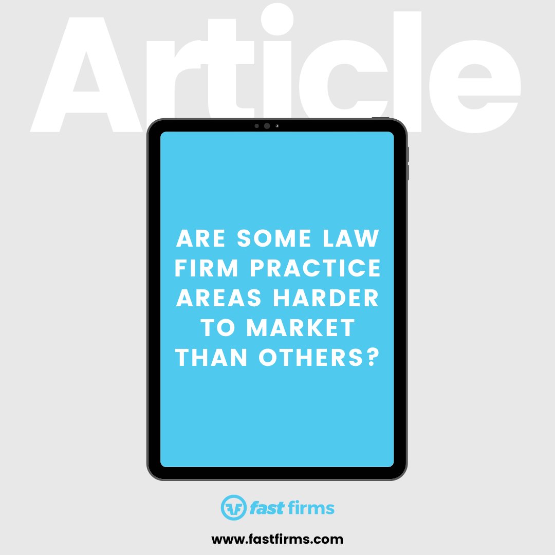 dantoombs's tweet photo. **Are Some Law Firm Practice Areas Harder to Market Than Others?

Read more here: https://t.co/gkHckjzfKb https://t.co/46isQtNxO8