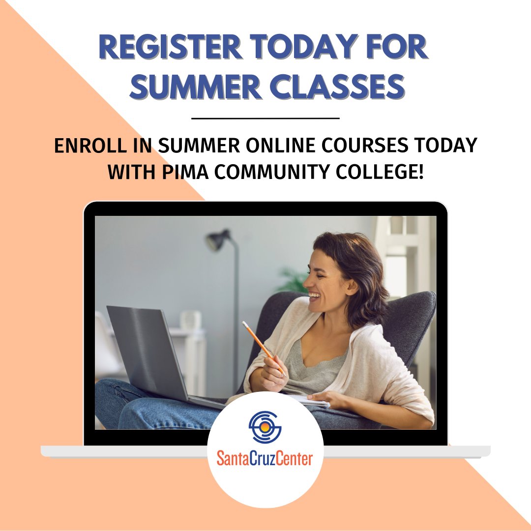 SantaCenter's tweet photo. Don't miss your chance to enroll in summer classes with @pimaonline! The registration portal is now open and can quickly be done at β‘οΈhttps://t.co/k1Ifp7V8BJ
For more information or to speak with an advisor, email us at info@santacruzcenter.org.
#EnrollToday #LearnAtSantaCruz https://t.co/DoIKooqixY
