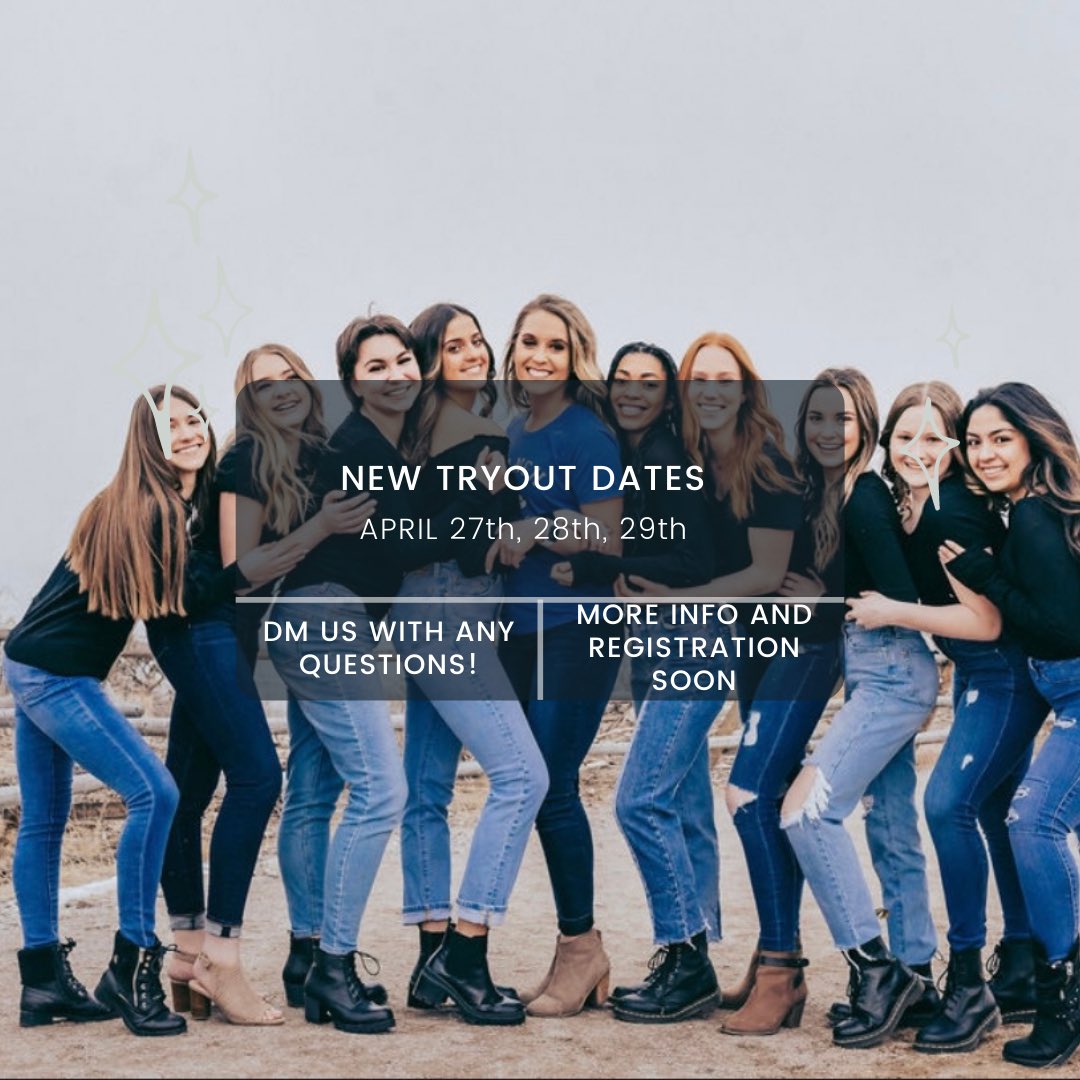 ‼️New tryout dates‼️ Keep up with our social media’s for more info coming very soon! DM us on insta <a href="/HRHSVarsityPoms/">HRHS Varsity Poms</a> with any questions🖤🤍💙