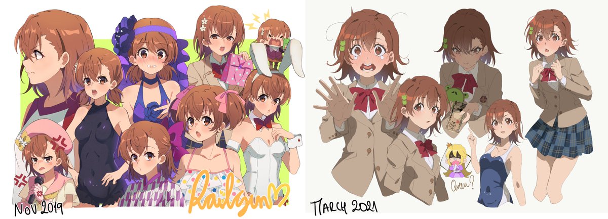 御坂美琴 「November 2019                 ||        」|神楽 ☔️のイラスト